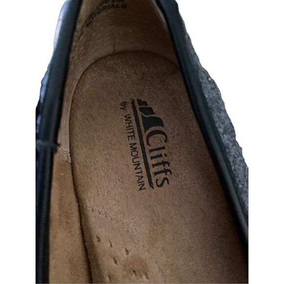 Cliffs by white mountain Sia black flat ballet slip on 7.5. - Picture 3 of 5